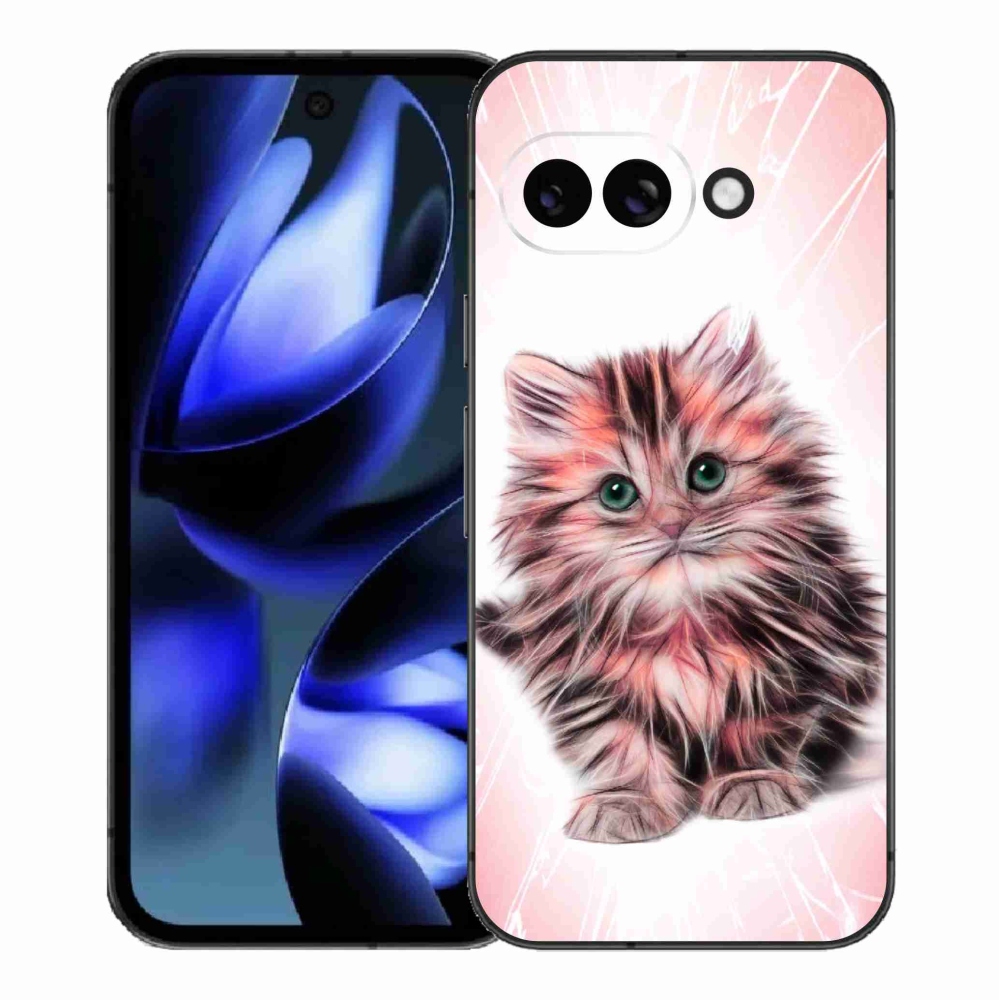 Gelový kryt mmCase na Google Pixel 9a - roztomilé kotě