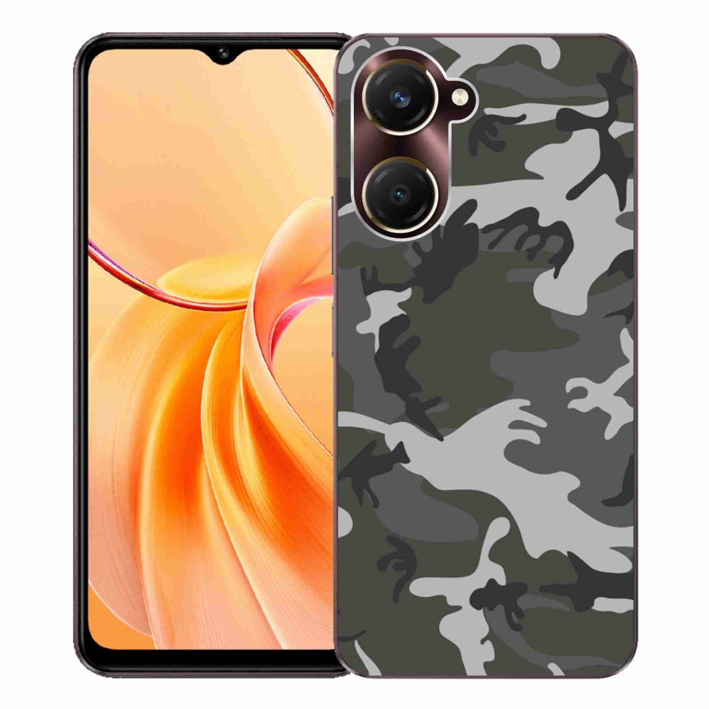 Gelový kryt mmCase na Vivo Y28s 5G - maskáčový vzor