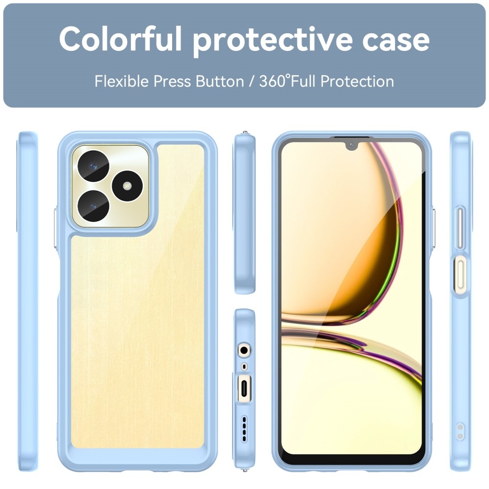 Gelový obal s pevnými zády na Realme C51/C53 - modrý