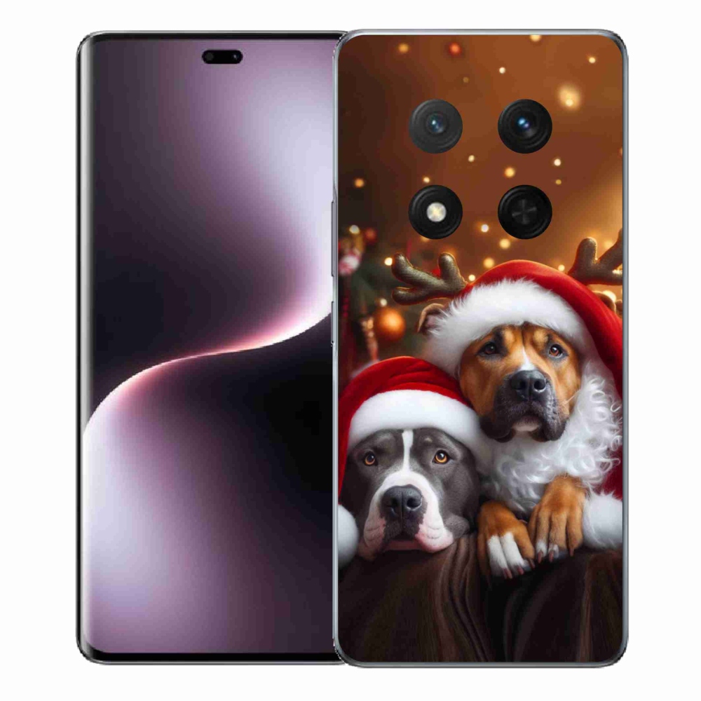 Gelový kryt mmCase na Honor Magic 7 Lite 5G - vánoční psi