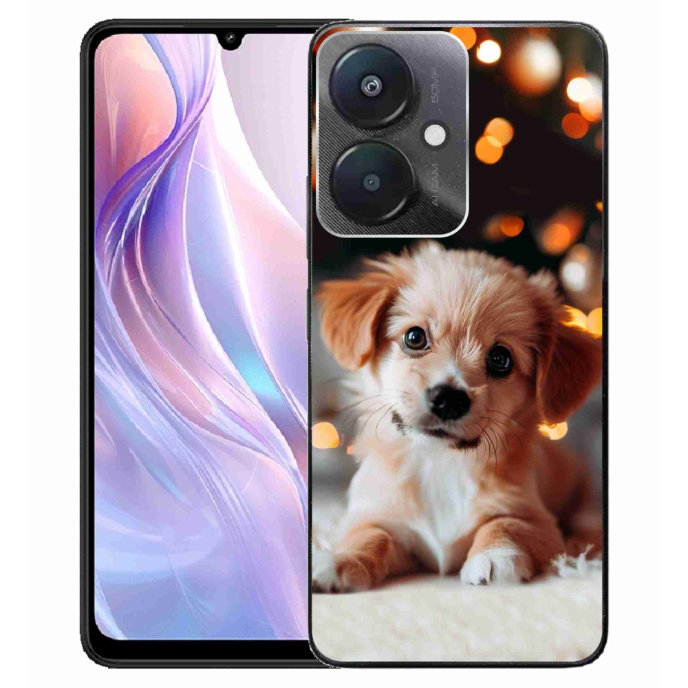 Gelový kryt mmCase na Xiaomi Redmi 13C 5G - štěňátko