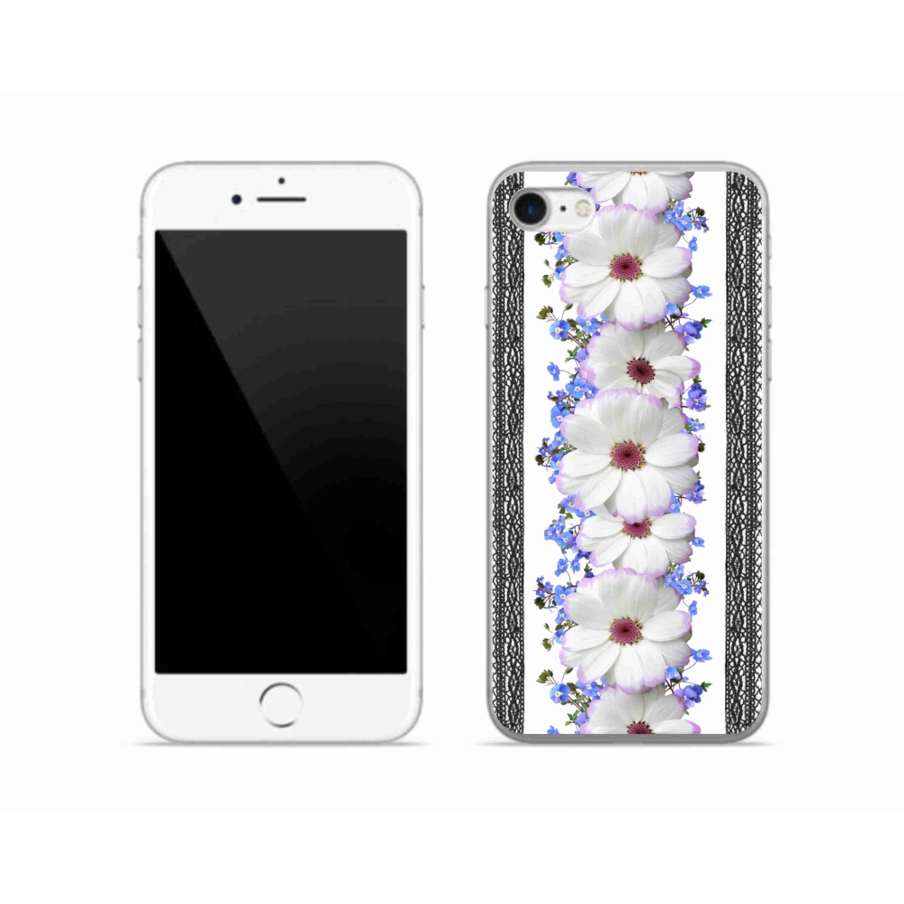 Gelový kryt mmCase na iPhone SE (2022) - květiny 8