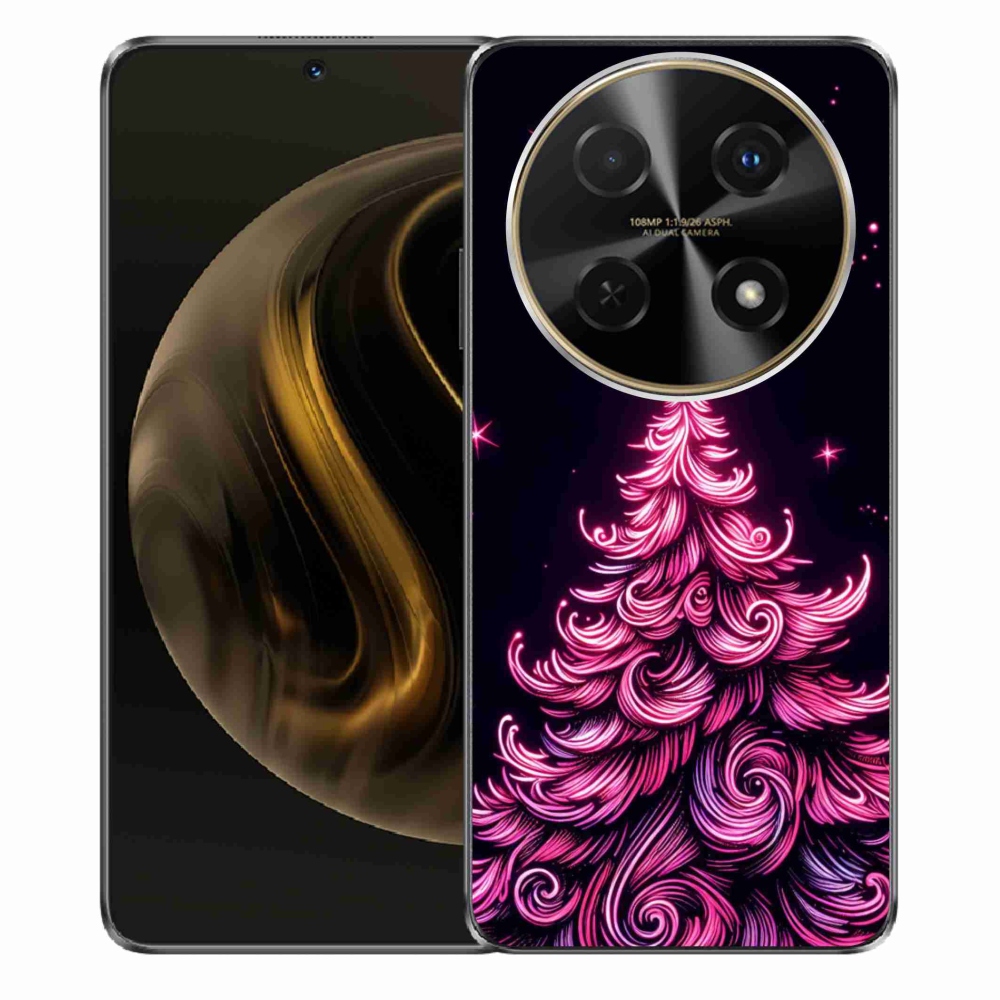 Gelový kryt mmCase na Huawei Nova 12i - neonový vánoční stromek 2