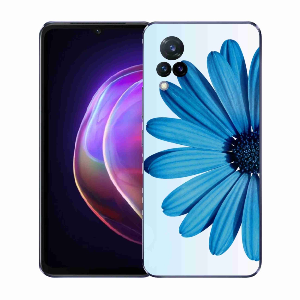Gelový kryt mmCase na Vivo V21 4G/5G - modrá kopretina