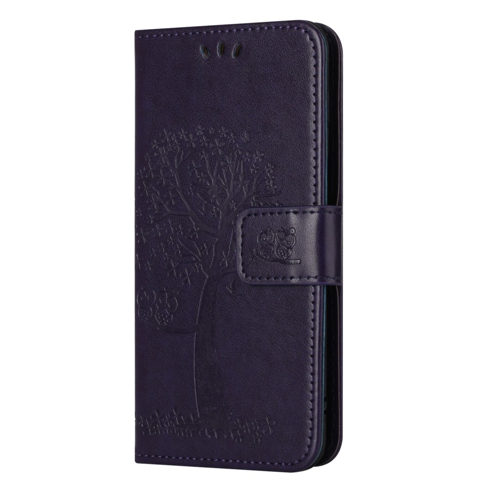 Tree knížkové pouzdro na Samsung Galaxy S24+/S25+ - tmavěfialové