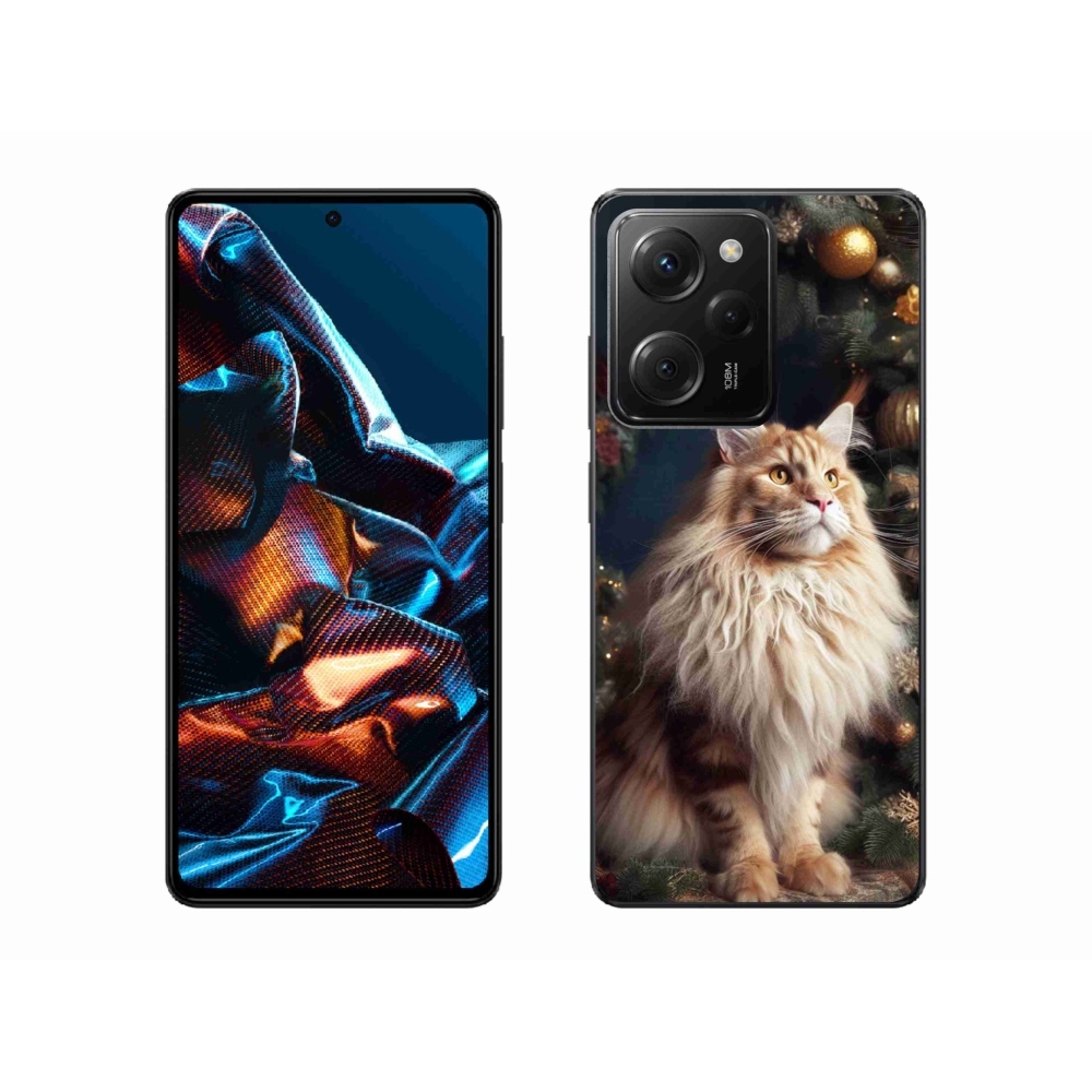 Gelový kryt mmCase na Xiaomi Poco X5 Pro 5G - kočka u stromku