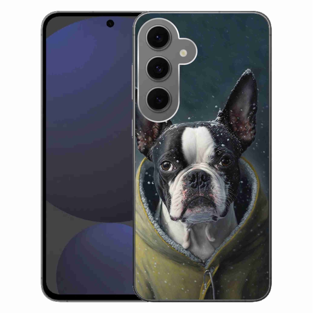 Gelový kryt mmCase na Samsung Galaxy S24 FE - buldoček