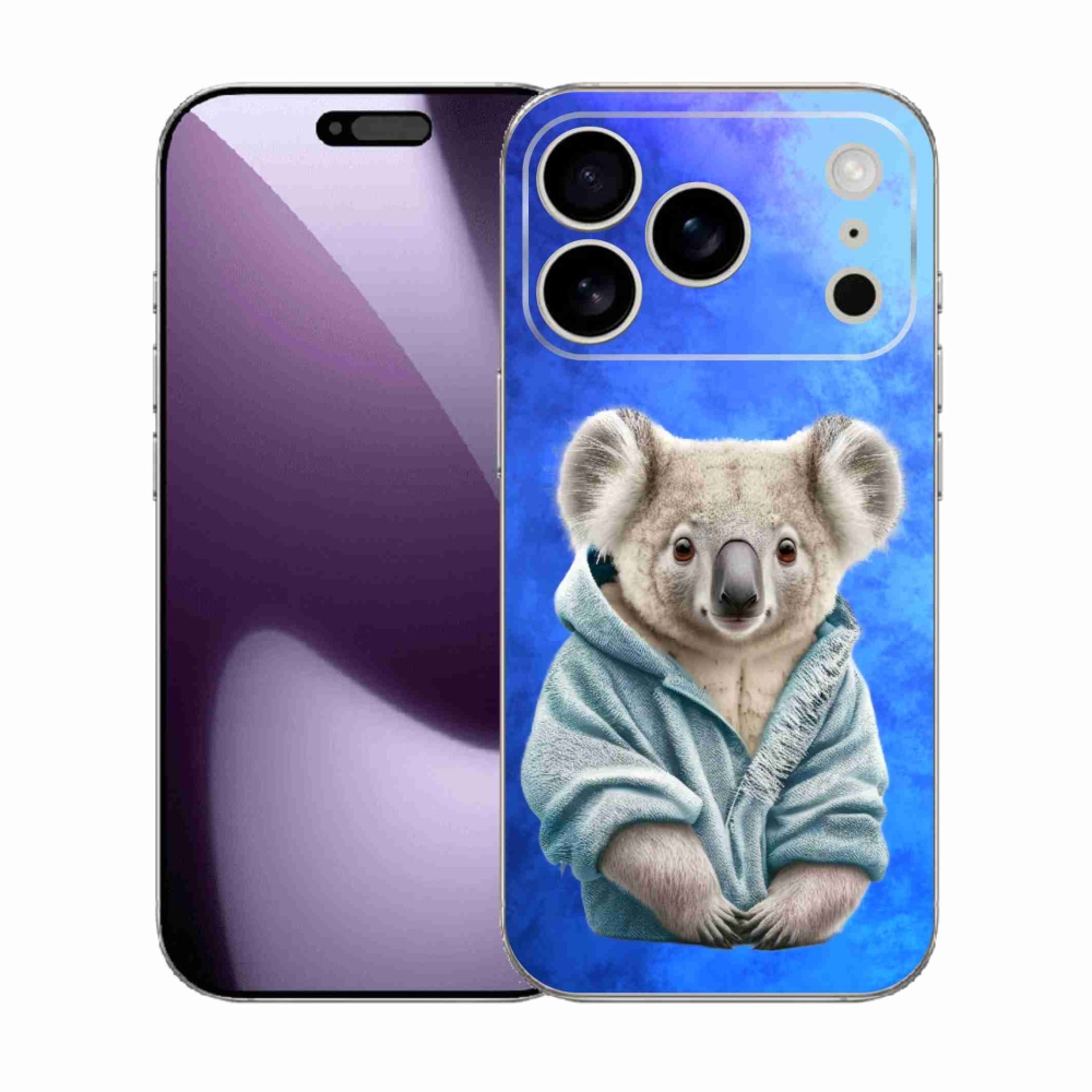 Gelový kryt mmCase na iPhone 17 Pro - koala ve svetru