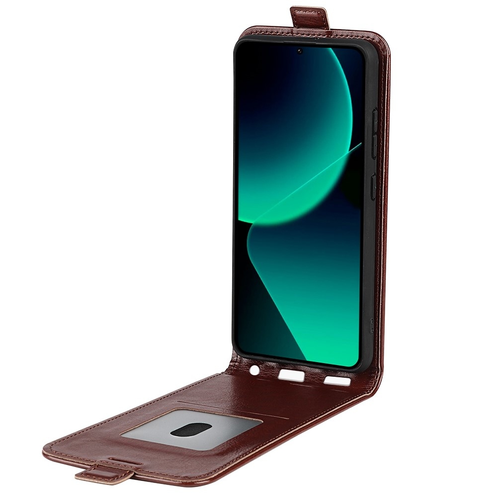 Vertical flipové pouzdro na Xiaomi 13T/13T Pro - hnědé