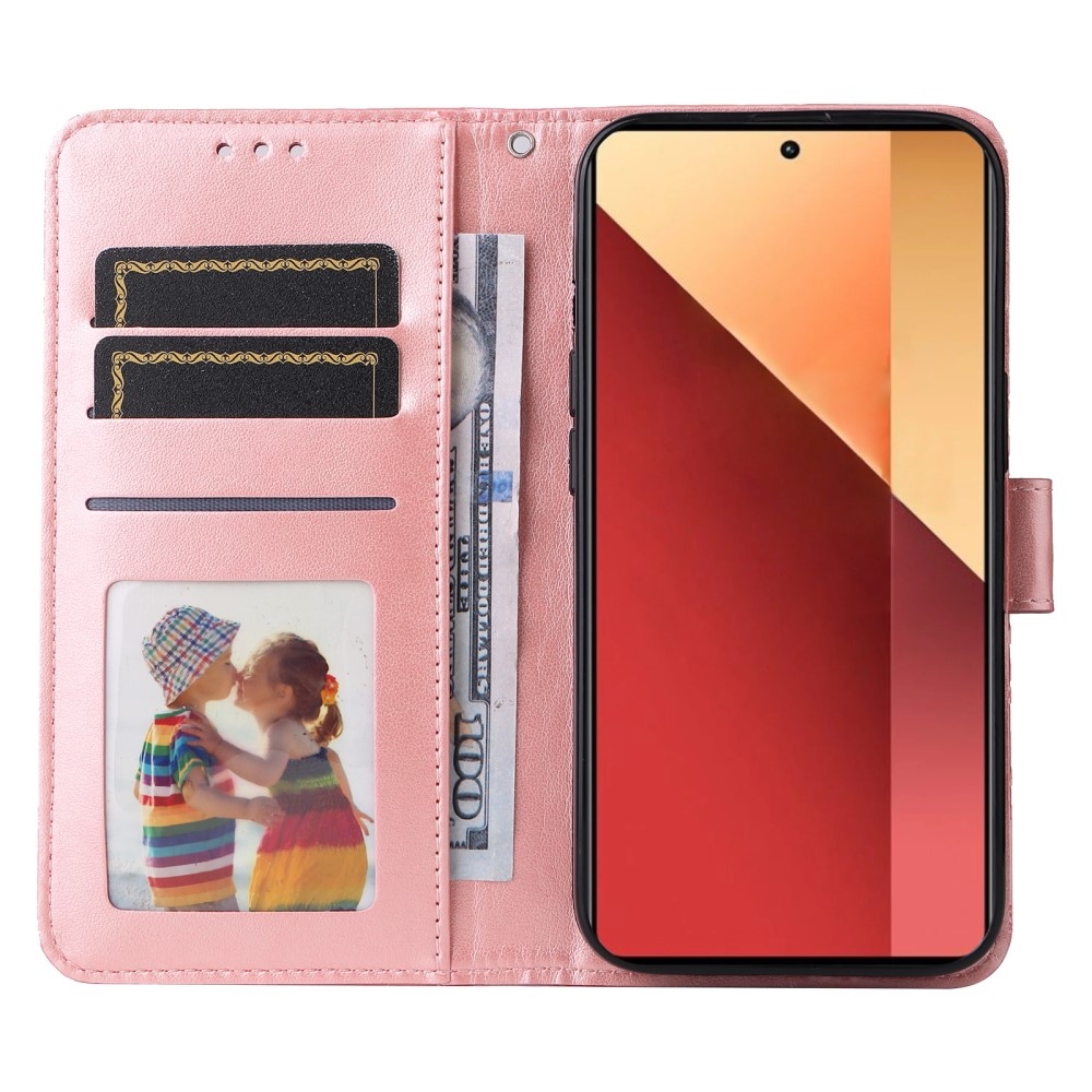 Sunflower knížkové pouzdro na Xiaomi Redmi Note 14S/Note 13 Pro 4G/Poco M6 Pro - růžové