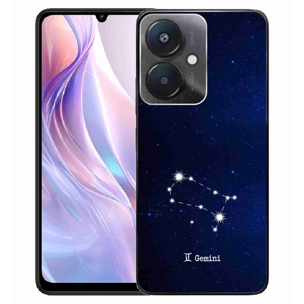 Gelový kryt mmCase na Xiaomi Redmi 13C 5G  - souhvězdí Blíženců