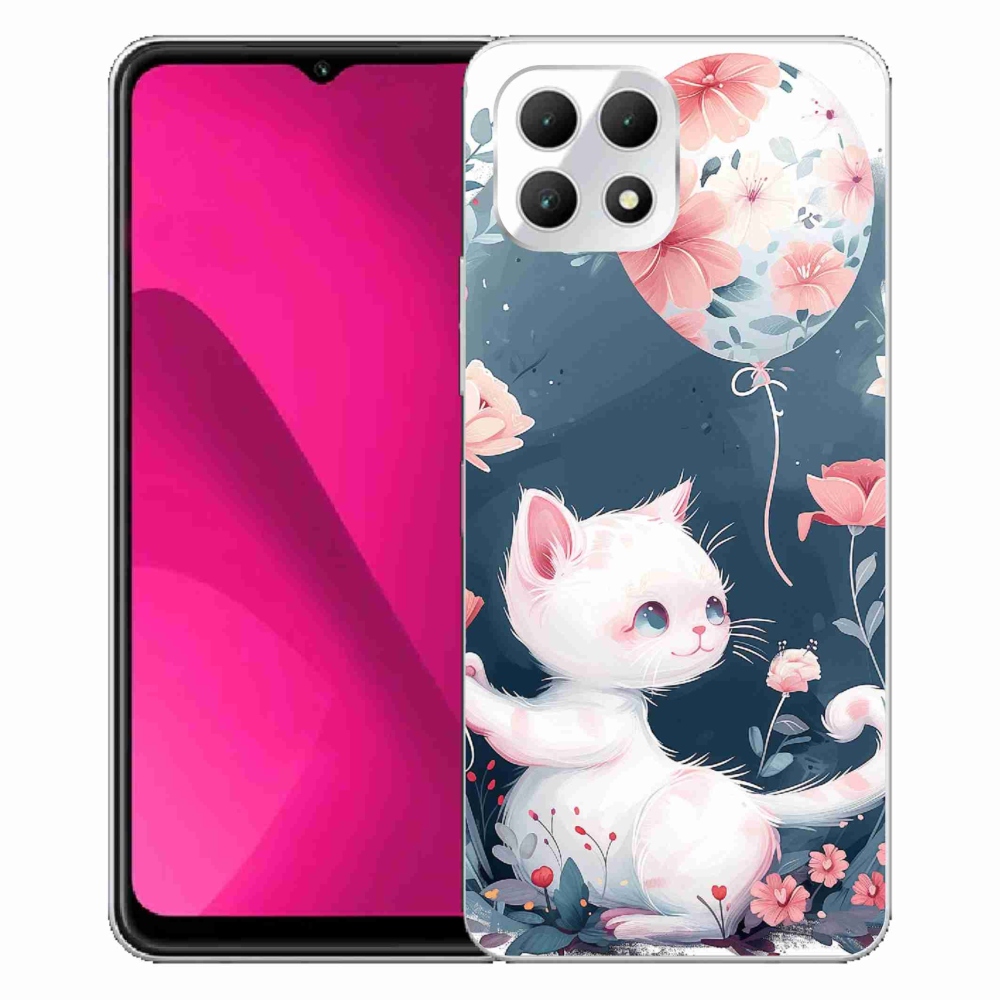 Gelový kryt mmCase na T-Mobile T Phone 2 - kotě s balónkem