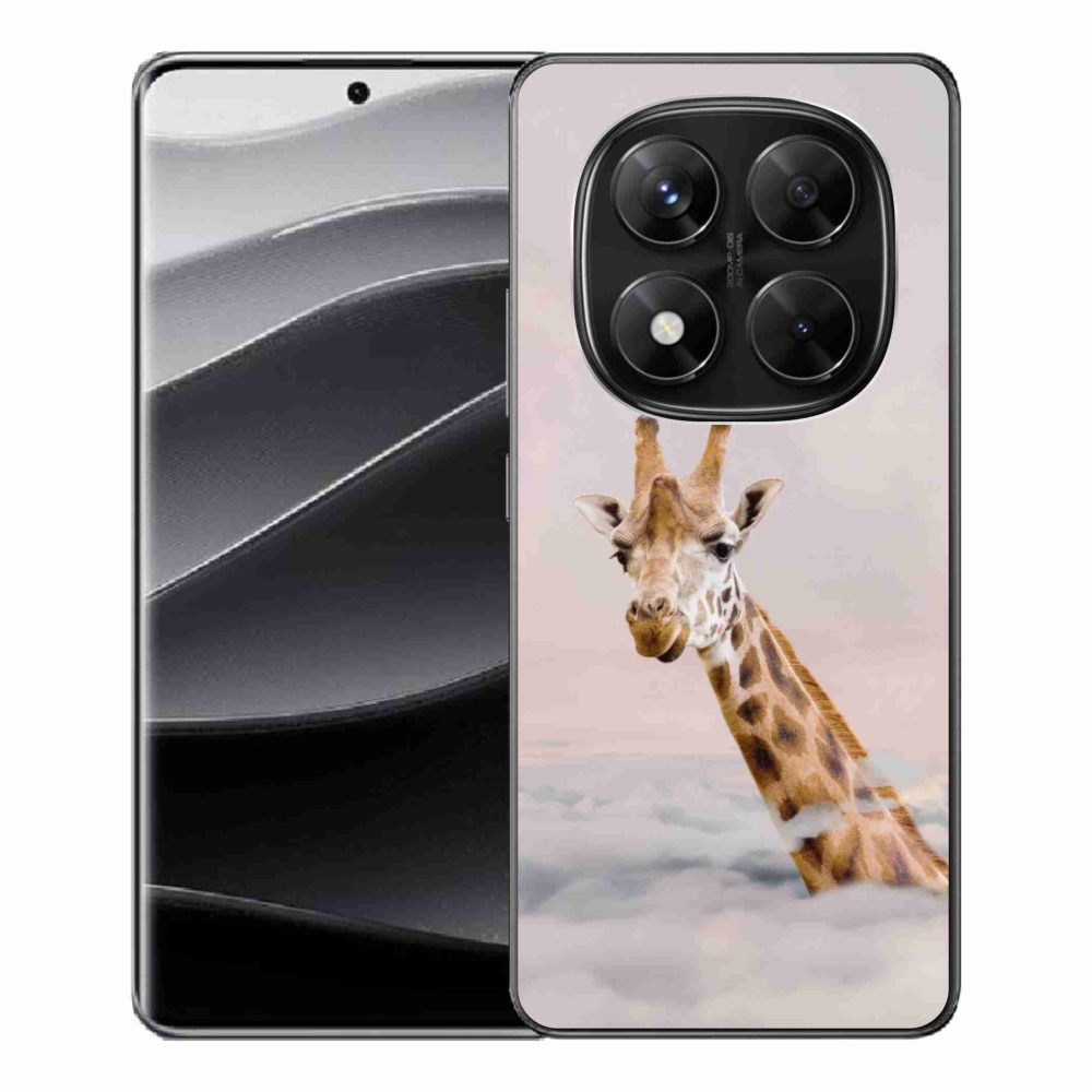 Gelový kryt mmCase na Xiaomi Redmi Note 14 Pro 5G/Poco X7 5G - žirafa v oblacích