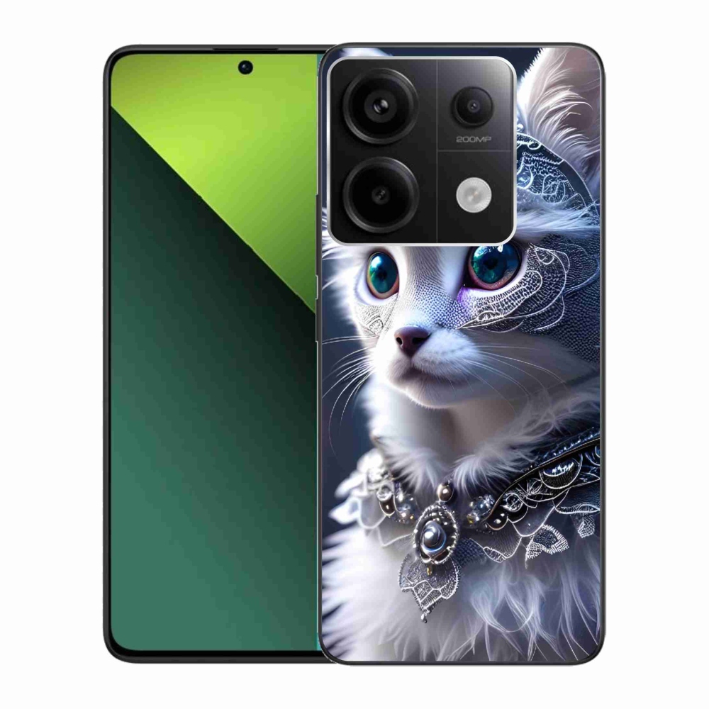 Gelový kryt mmCase na Xiaomi Redmi Note 13 Pro 5G/Poco X6 5G - bílá kočka