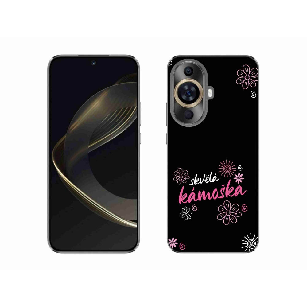 Gelový kryt mmCase na Huawei Nova 11 - skvělá kámoška černé pozadí