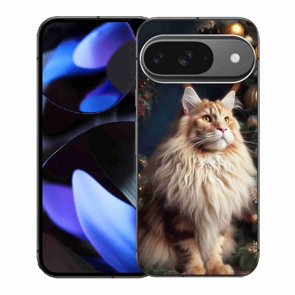 Gelový kryt mmCase na Google Pixel 9/9 Pro - kočka u stromku