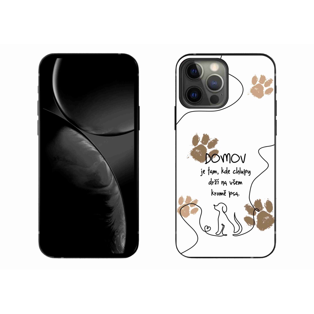 Gelový kryt mmCase na iPhone 13 Pro Max 6.7 - psí motiv bílé pozadí