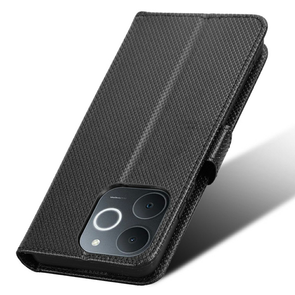 Diamond knížkové pouzdro na Realme Note 70T - černé
