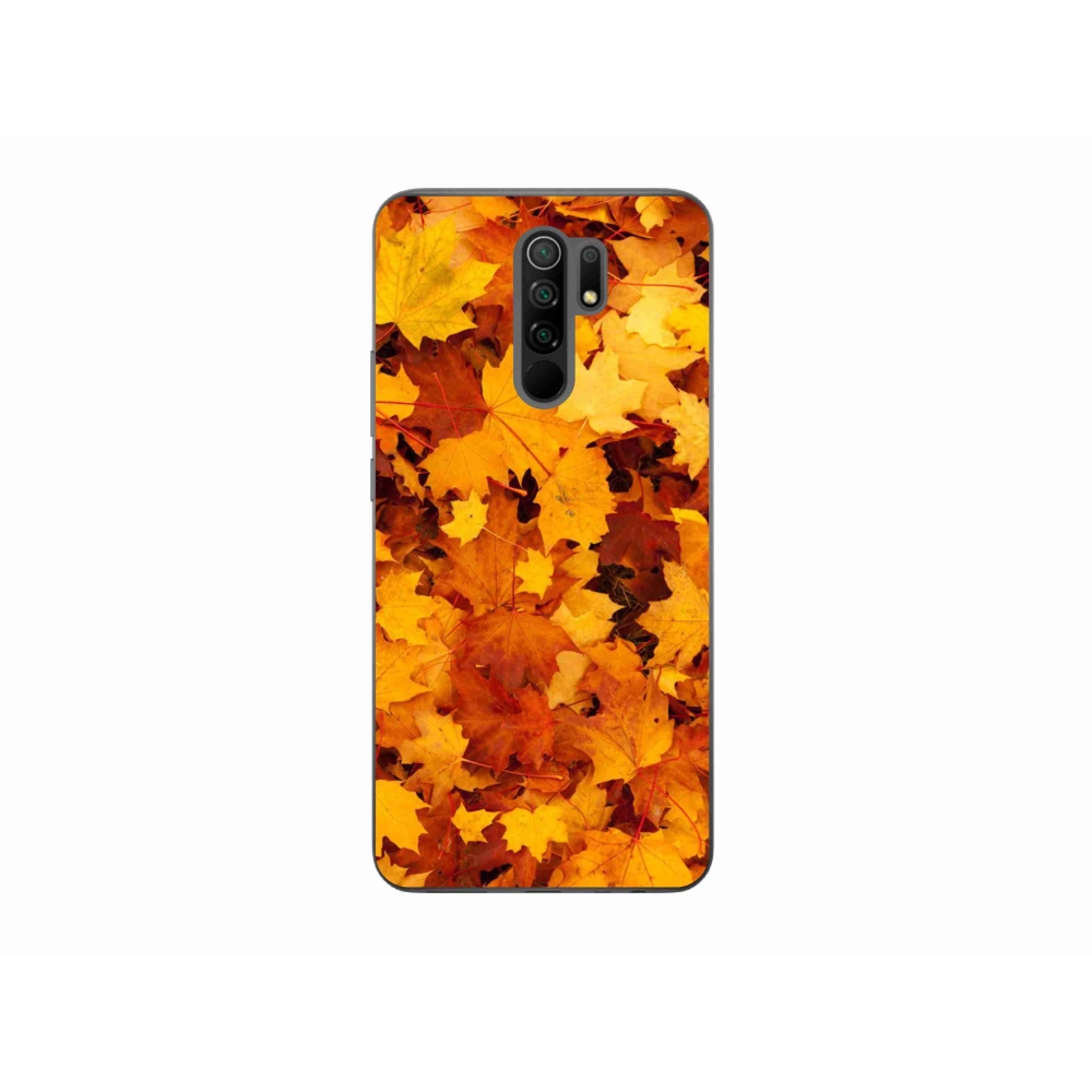Gelový kryt mmCase na mobil Xiaomi Redmi 9 - javorové listy