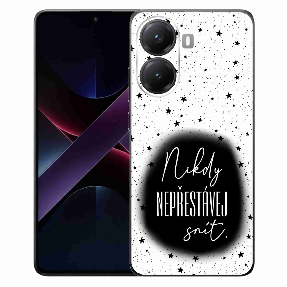 Gelový kryt mmCase na Xiaomi Poco X7 Pro 5G - citát 1 černobílé pozadí