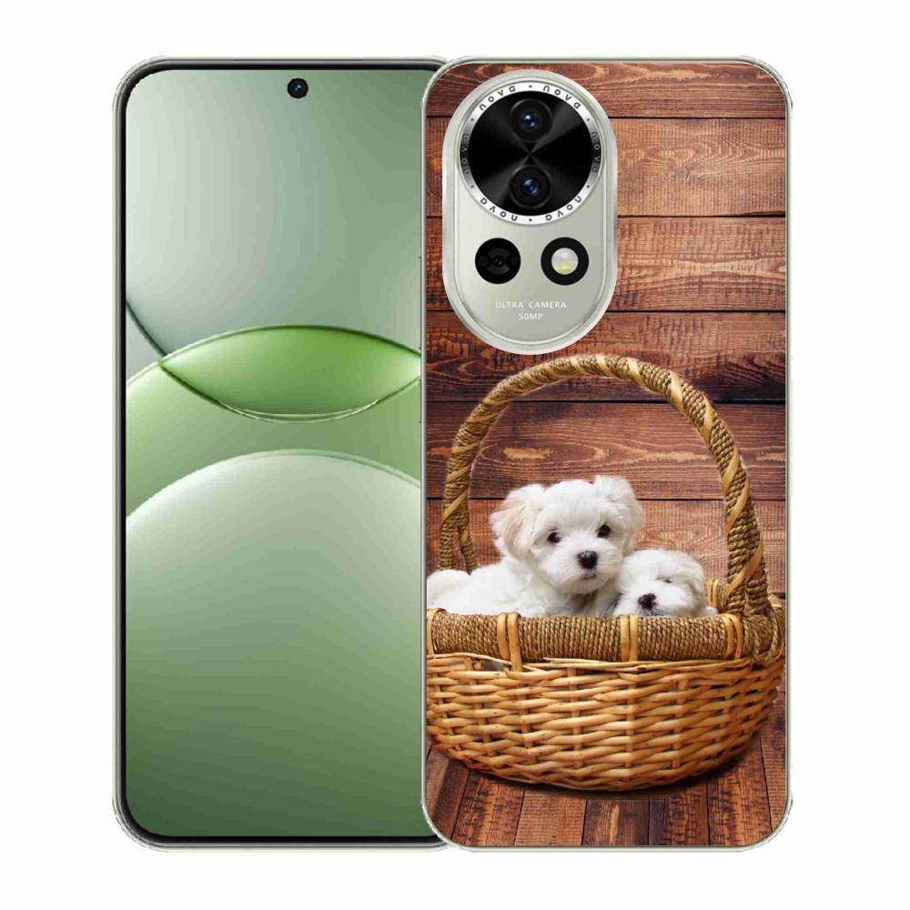 Gelový kryt mmCase na Huawei Nova 13 5G - štěňátka