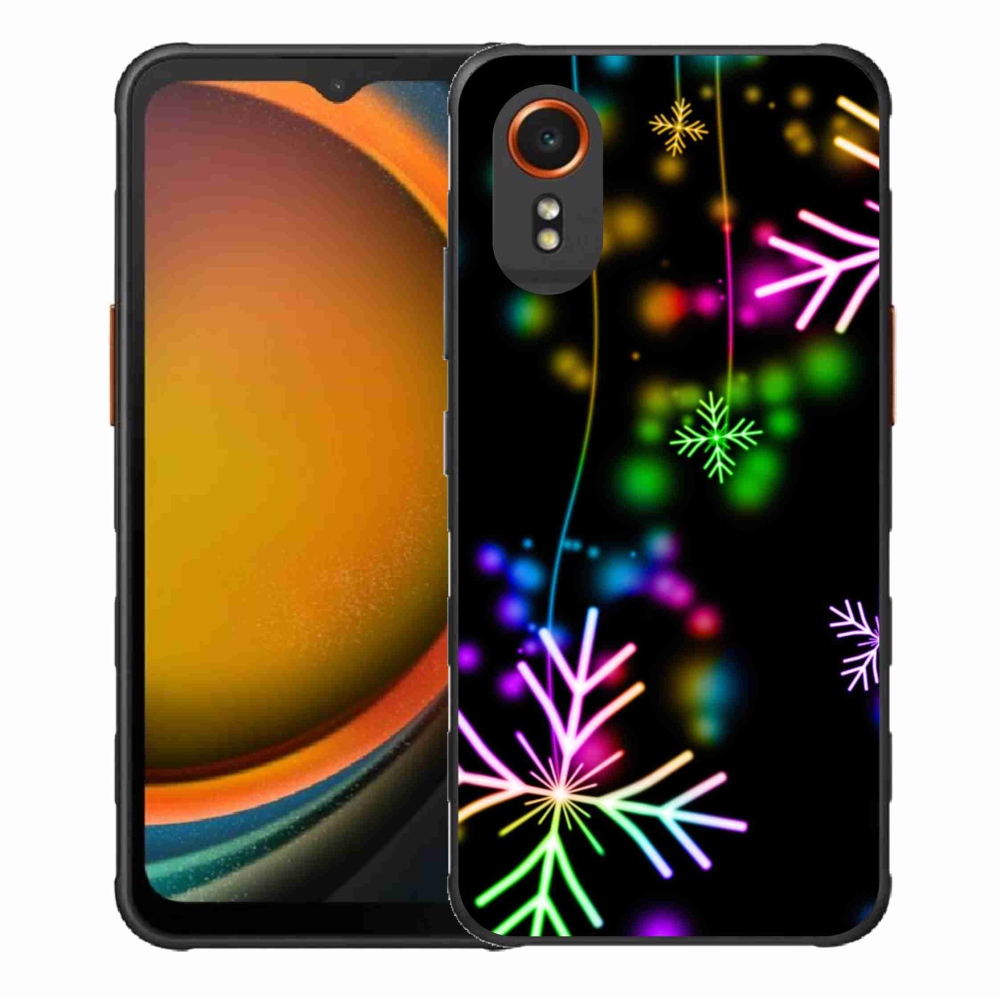 Gelový kryt mmCase na Samsung Galaxy Xcover 7 - barevné vločky