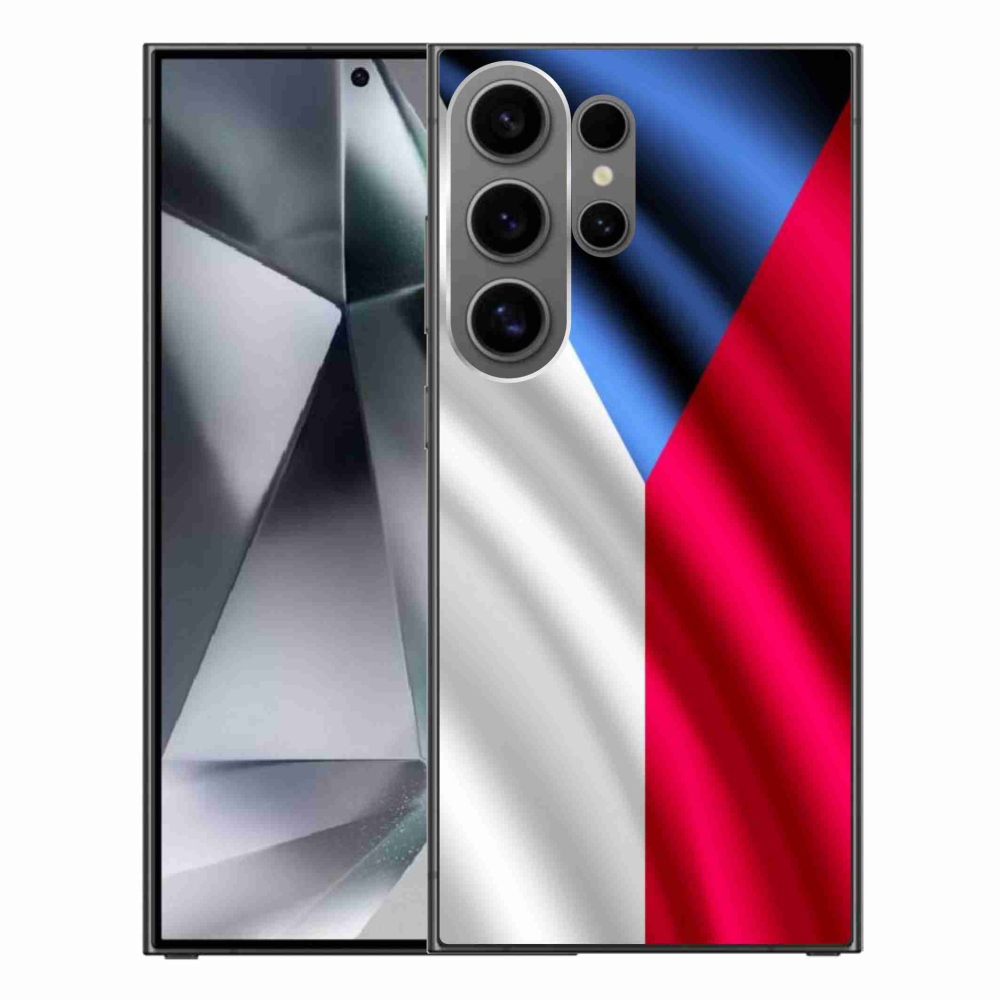 Gelový kryt mmCase na Samsung Galaxy S24 Ultra - česká vlajka