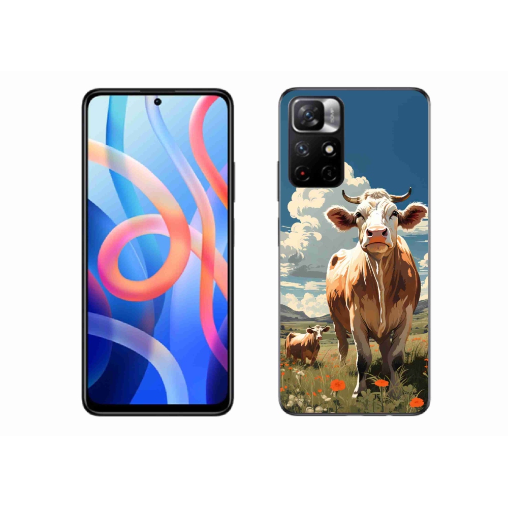 Gelový kryt mmCase na Xiaomi Poco M4 Pro 5G - krávy na louce