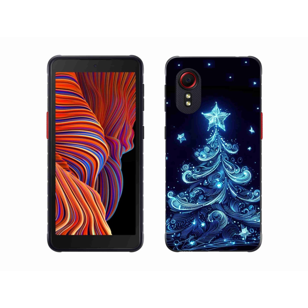 Gelový kryt mmCase na Samsung Galaxy Xcover 5 - neonový vánoční stromek 4