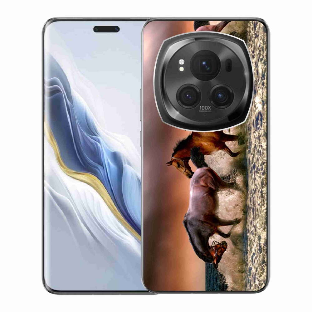 Gelový obal mmCase na Honor Magic 6 Pro 5G - koně 1