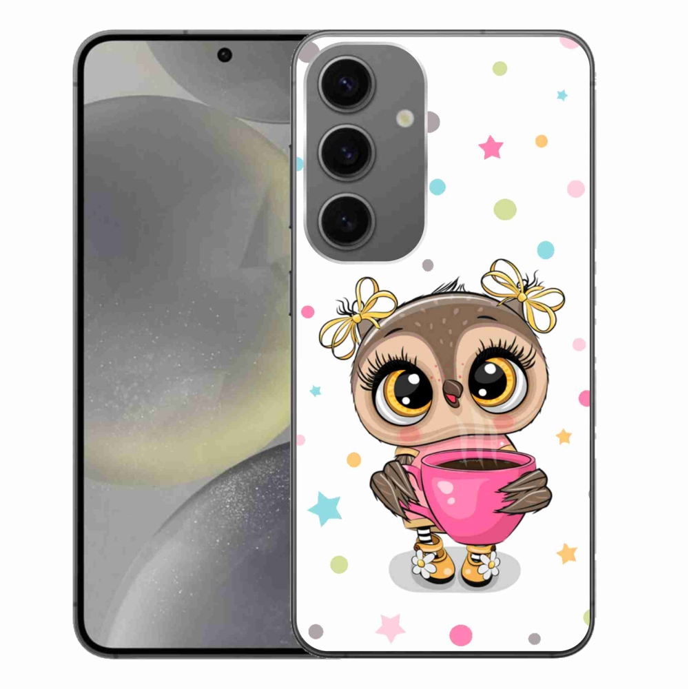 Gelový kryt mmCase na Samsung Galaxy S24+ - kreslená sovička