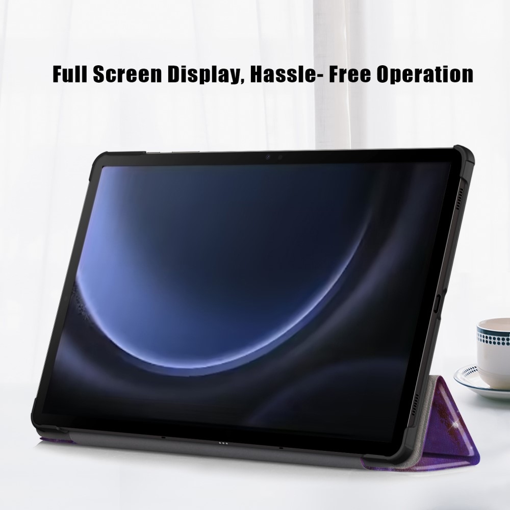 Print chytré zavírací pouzdro na Samsung Galaxy Tab S9 FE+ - vesmír