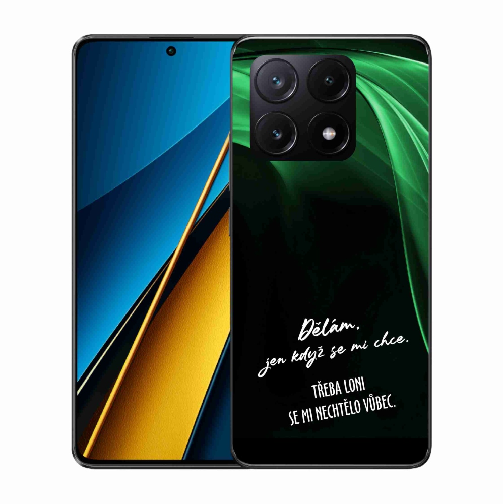 Gelový kryt mmCase na Xiaomi Poco X6 Pro 5G - vtipný text 12 černé pozadí