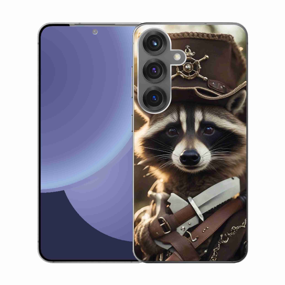 Gelový kryt mmCase na Samsung Galaxy S25 - mýval v uniformě