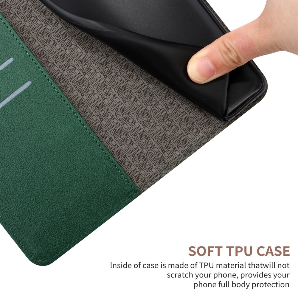 Texture knížkové pouzdro na mobil Realme C67 - zelené