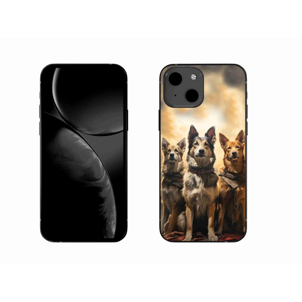 Gelový kryt mmCase na iPhone 13 6.1 - tři psi