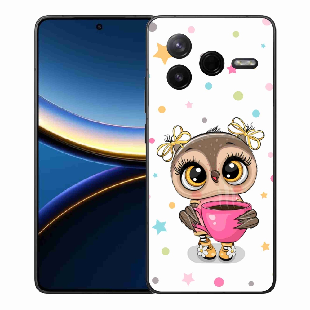 Gelový kryt mmCase na Xiaomi Poco F7 Pro - kreslená sovička