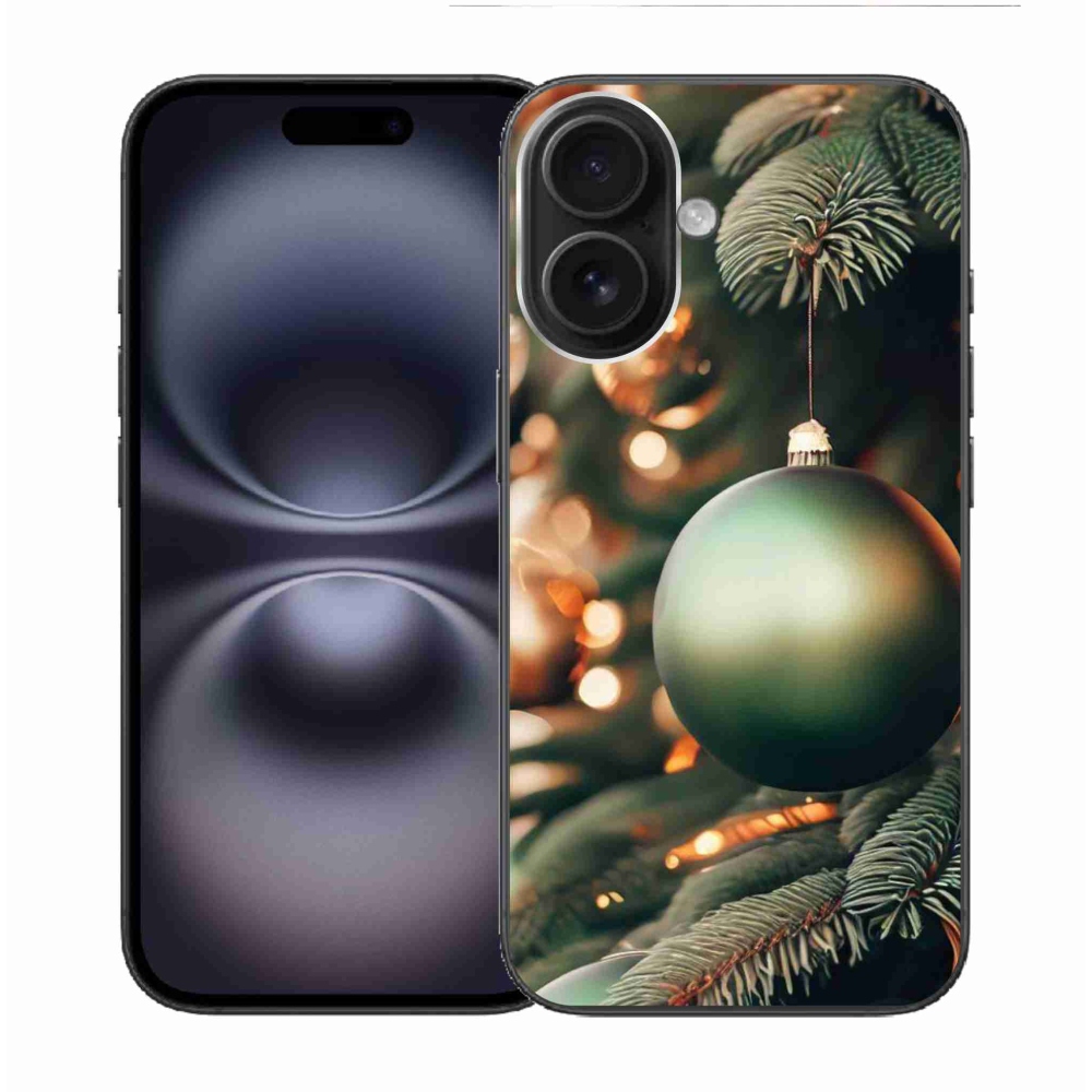Gelový kryt mmCase na iPhone 16 - vánoční ozdoby 1
