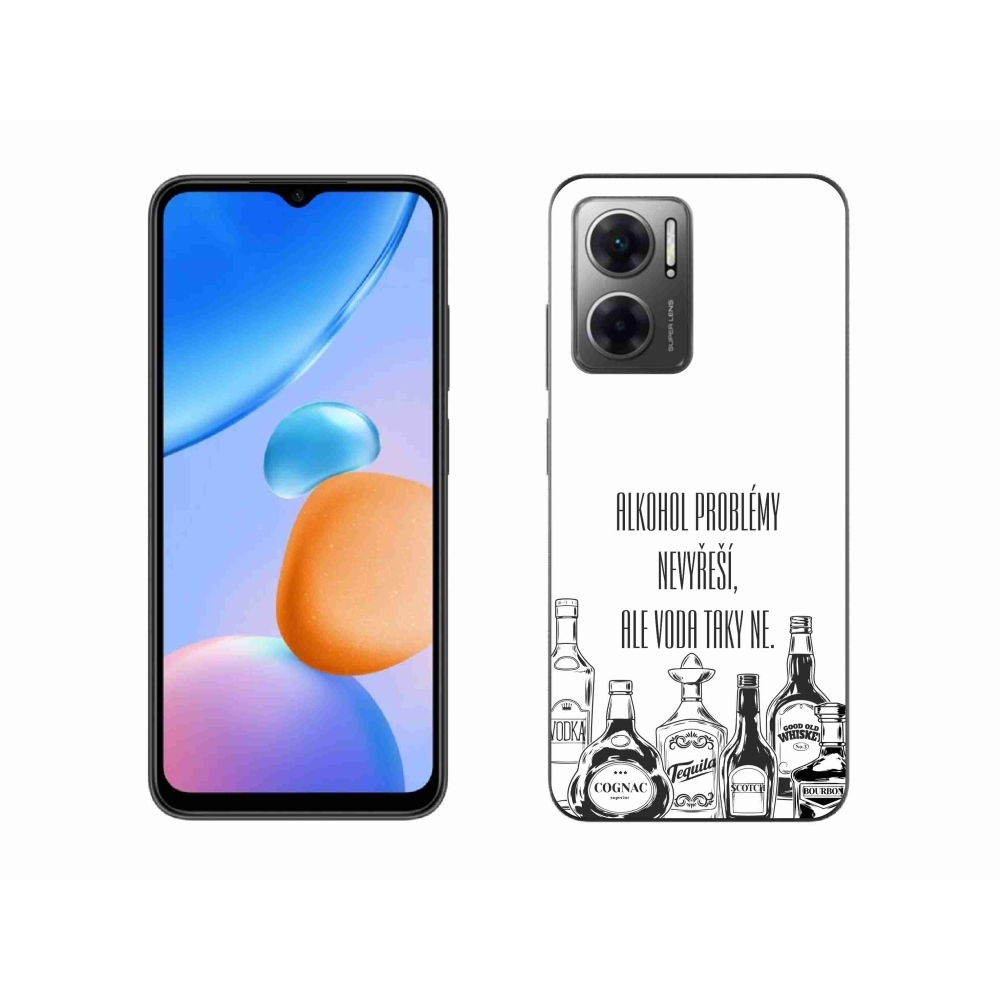 Gelový kryt mmCase na Xiaomi Redmi 10 5G - vtipný text bílé pozadí