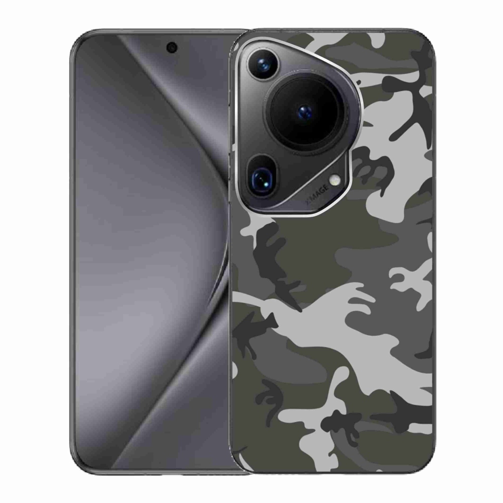 Gelový kryt mmCase na Huawei Pura 70 Ultra - maskáčový vzor