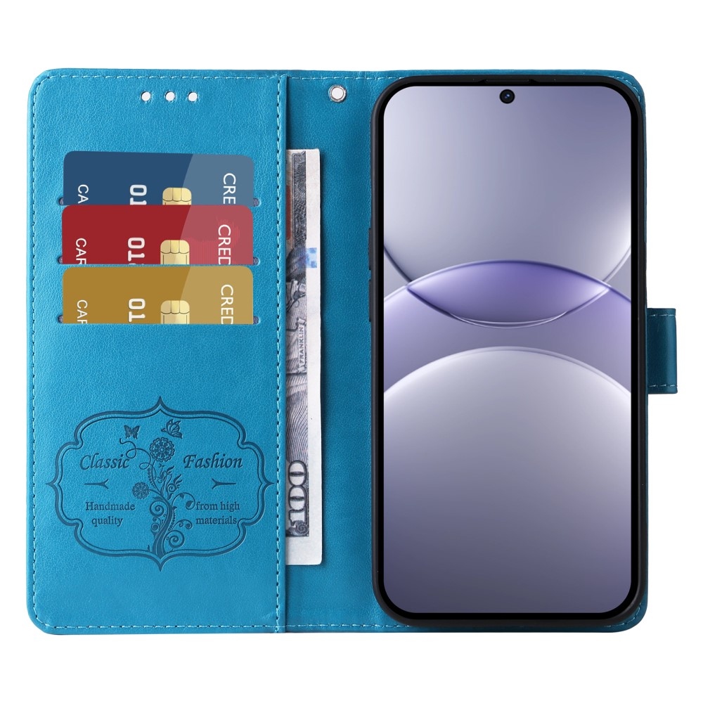 Flowery knížkové pouzdro na Huawei Nova 13 5G - modré