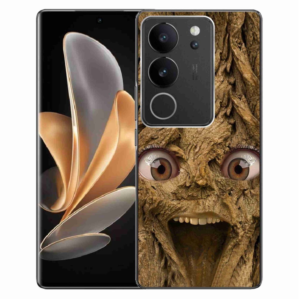 Gelový kryt mmCase na Vivo V29 5G - veselý strom s očima