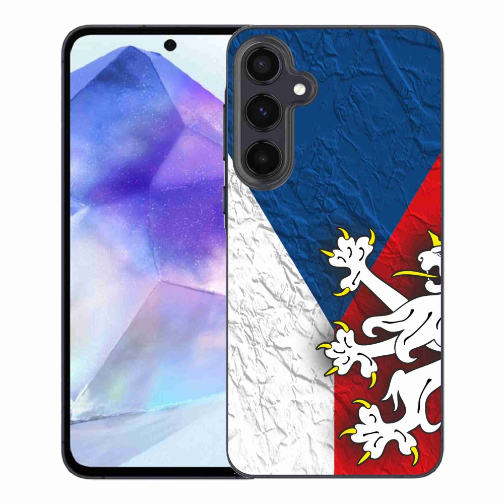Gelový kryt mmCase na Samsung Galaxy A55 5G - česká vlajka 1