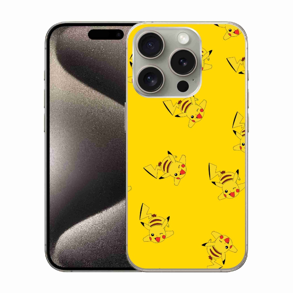 Gelový kryt mmCase na iPhone 15 Pro - pikachu