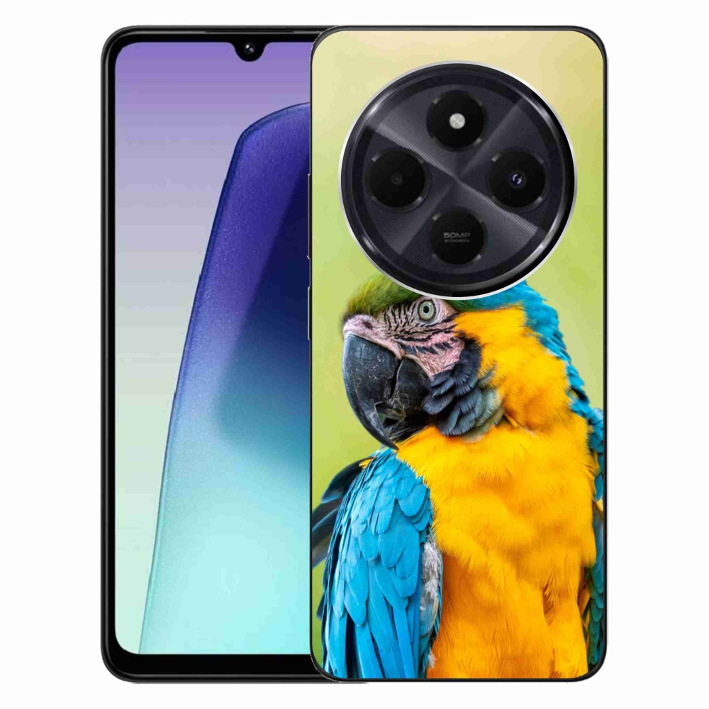 Gelový obal mmCase na Xiaomi Redmi 14C/Poco C75 - papoušek ara 2