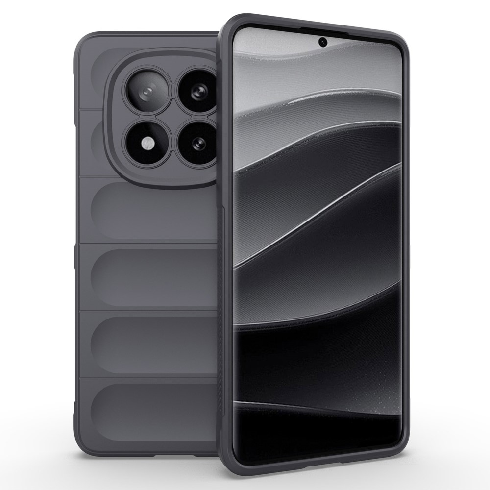 Rugg odolný gelový obal na Xiaomi Redmi Note 14 Pro+ 5G - tmavěšedý