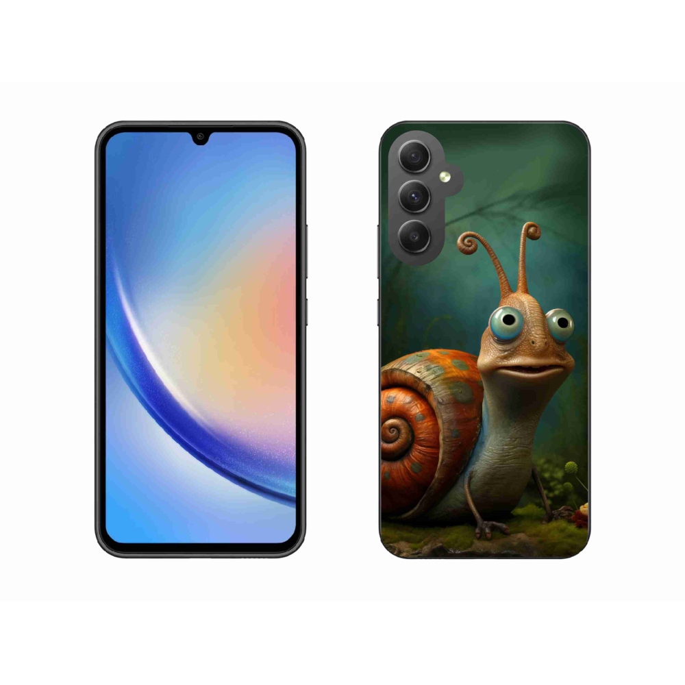 Gelový kryt mmCase na Samsung Galaxy A34 5G - šnek