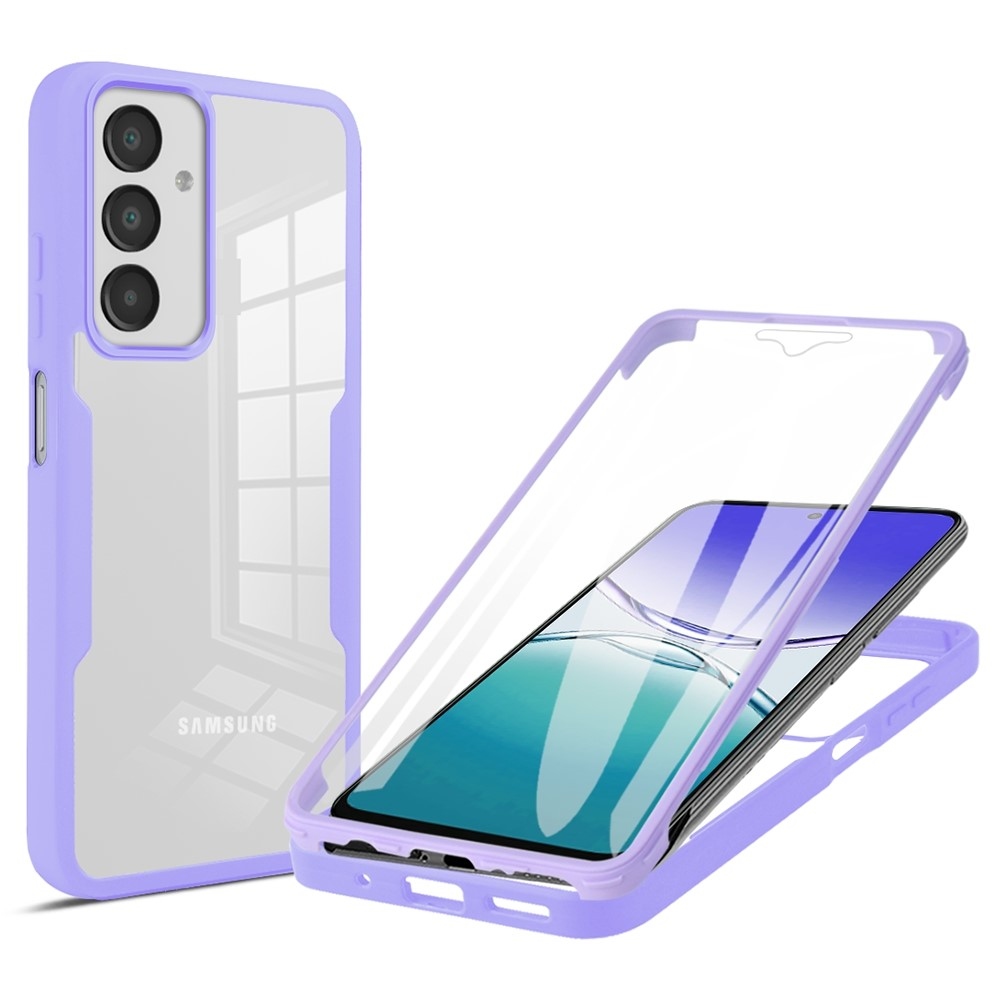 Acryl gelový obal s rámečkem pro ochranou displeje na Samsung Galaxy A16 4G/5G/A17 5G - fialový