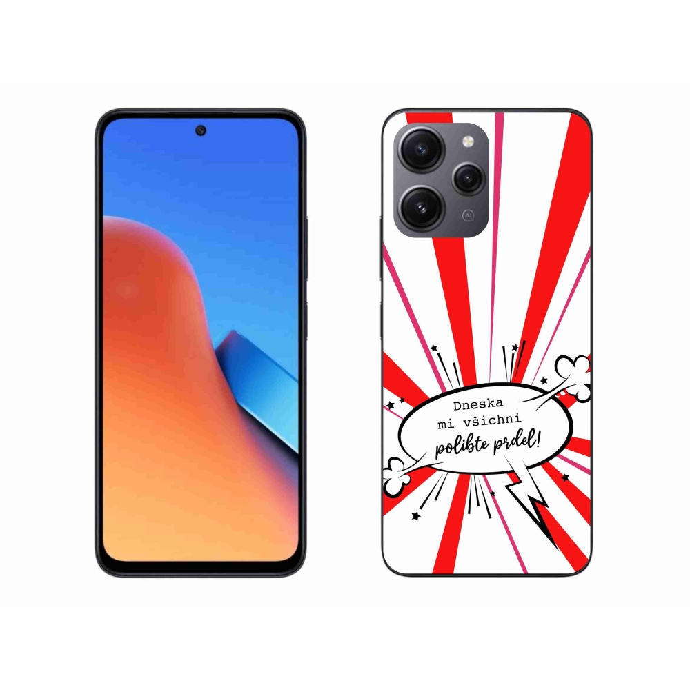 Gelový kryt mmCase na Xiaomi Redmi 12 - vtipný text 15 bílé pozadí