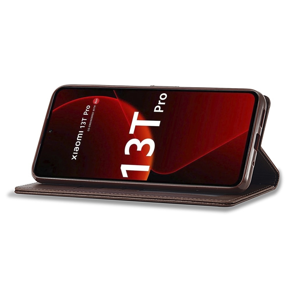 IMEEKE knížkové pouzdro na Xiaomi 13T/13T Pro - hnědé